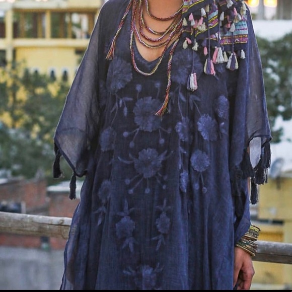 Adrift embroidered kaftan - Picture 4 of 4